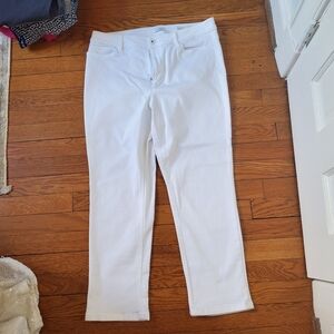 J.Jill White Cropped Jeans size 12P